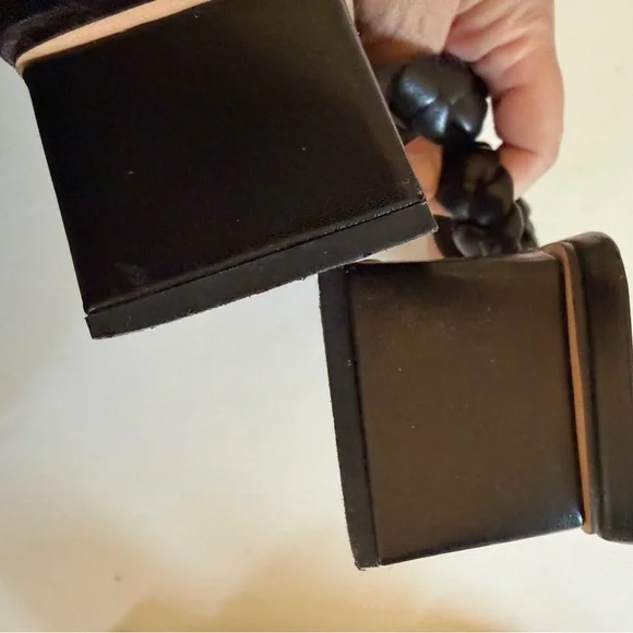 Topshop Elegant Black Braided Sandals - Picture 4 of 4